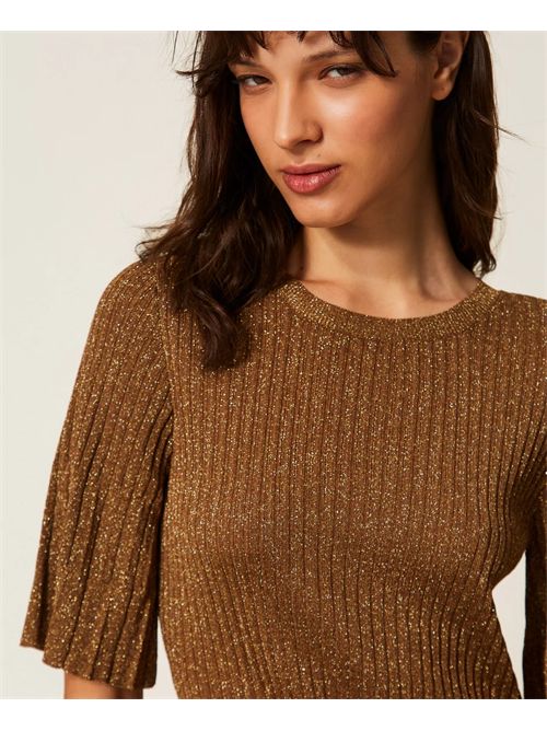 Abito corto in maglia con lurex TWINSET | TP3040/13361